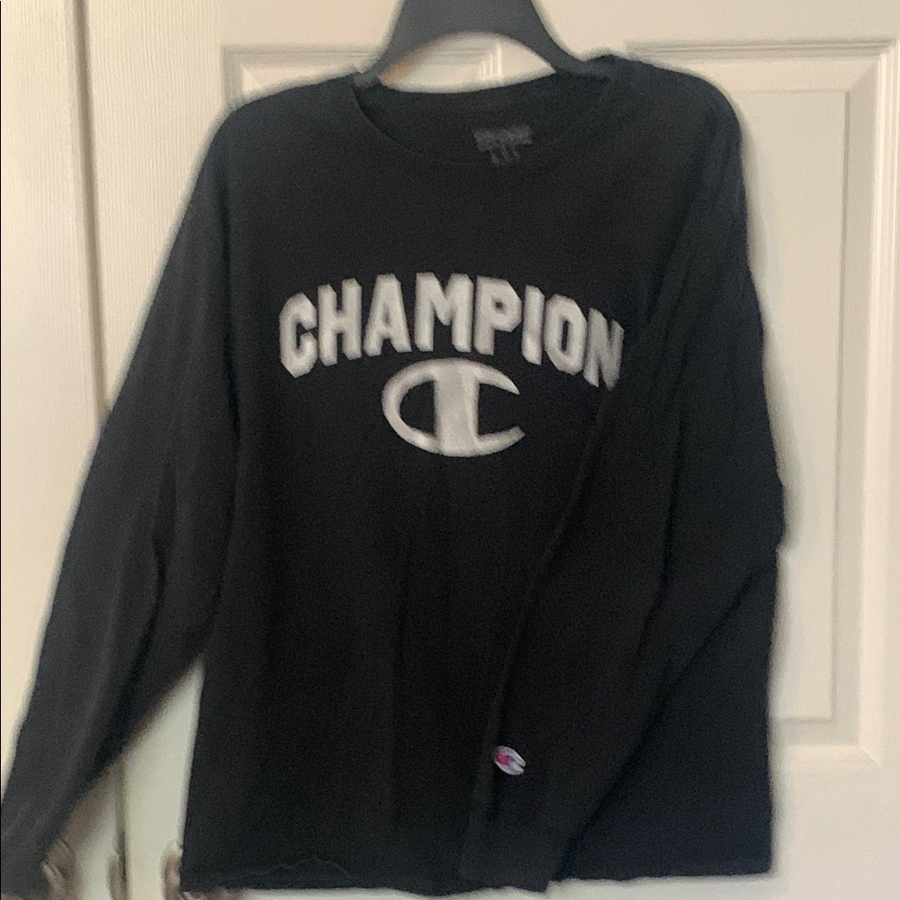 Champion Black Long Sleeve Shirt